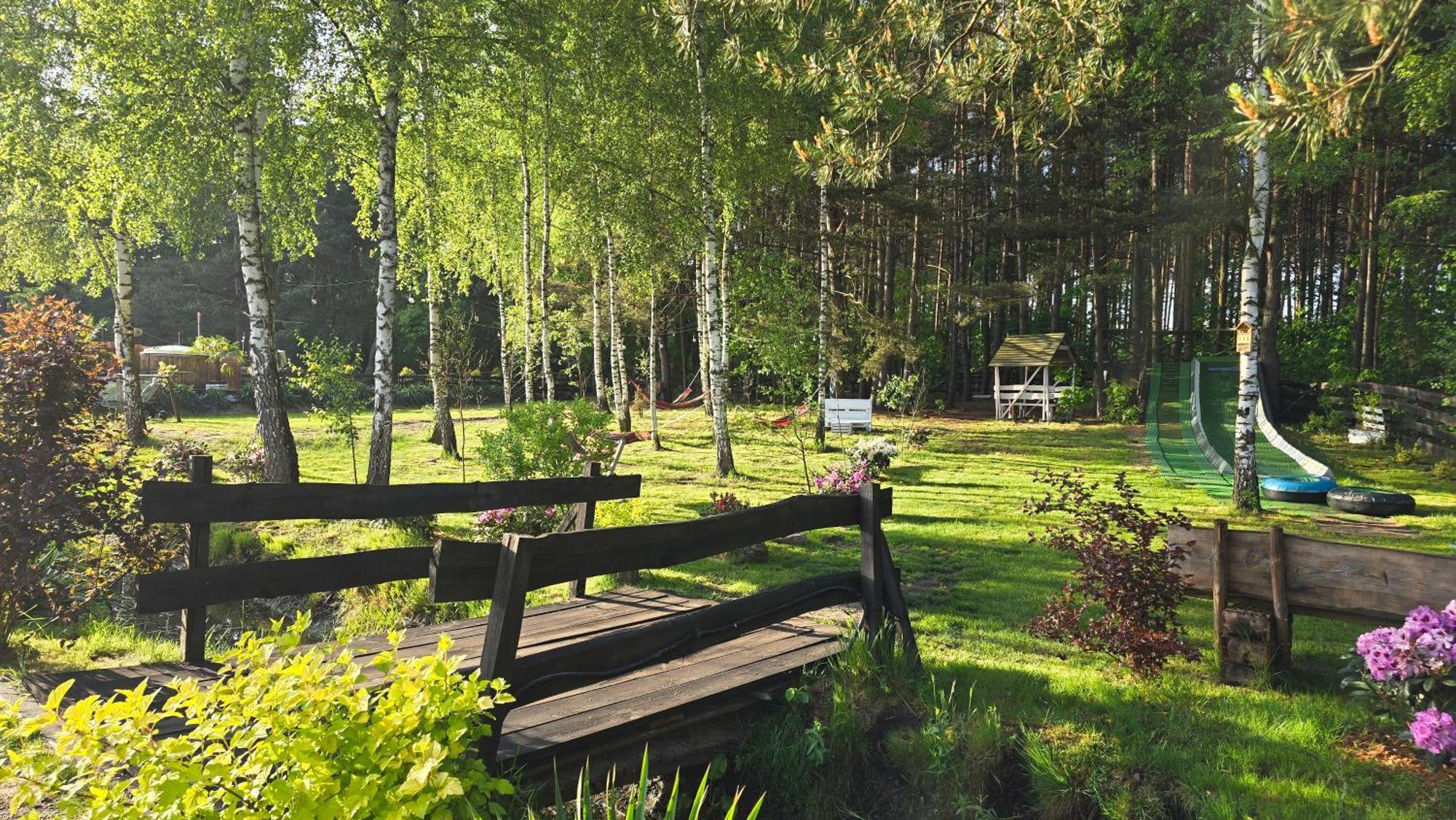 Vip Village Las Woda Rower - Podgrzewany Basen, Balia, Sauna Miedzierza Exterior photo