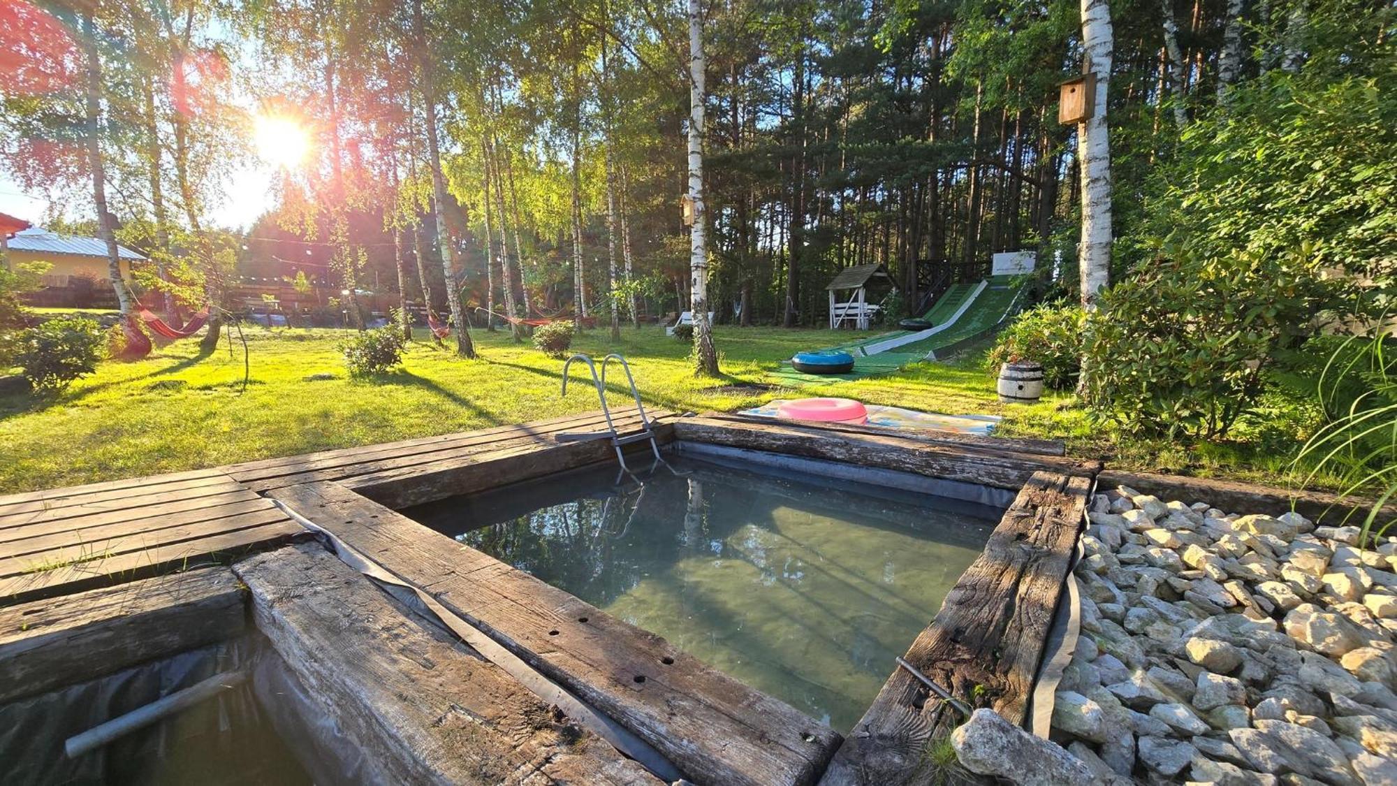 Vip Village Las Woda Rower - Podgrzewany Basen, Balia, Sauna Miedzierza Exterior photo